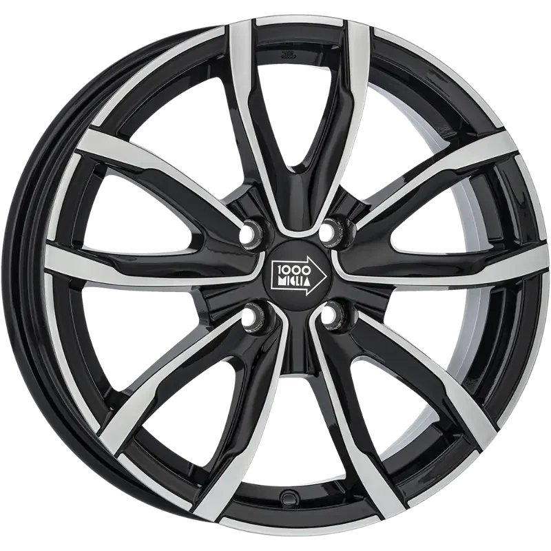 Mille Miglia EVO 001 Black Polished 6,00x15 5x100,00 ET38,00