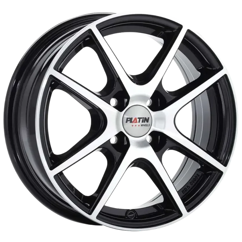 PLATIN Wheels P 73 Black Polished 6,00x15 4x100,00 ET38,00