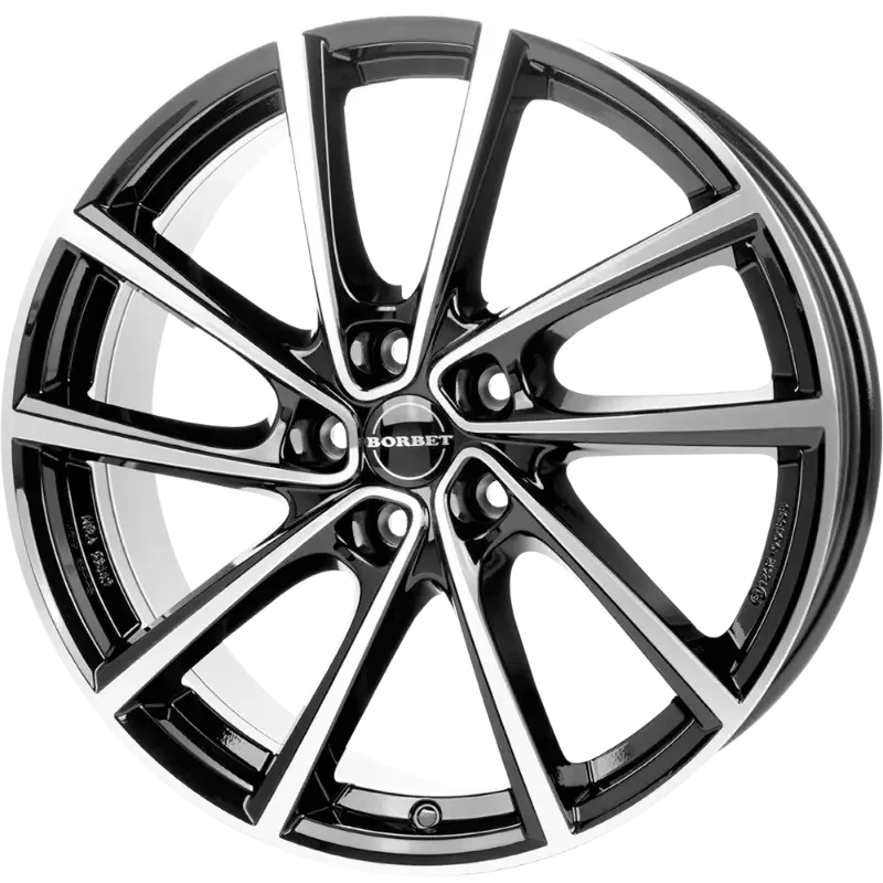 Borbet V black polished 7,00x19 5x112,00 ET34,00