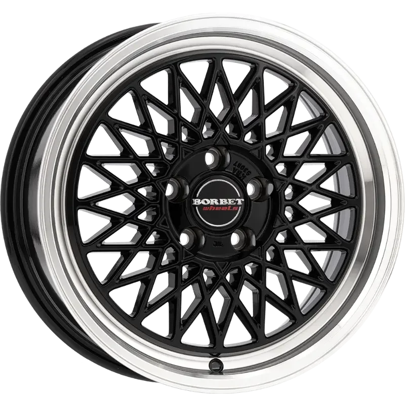 Borbet B black rim polished 8,00x18 5x120,00 ET35,00